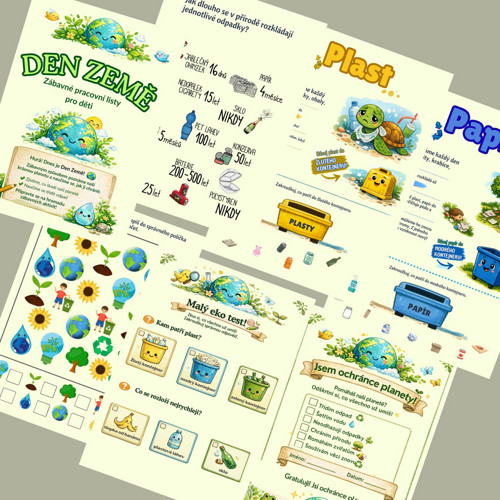 DEN ZEMĚ – zábavné pracovní listy pro děti PDF