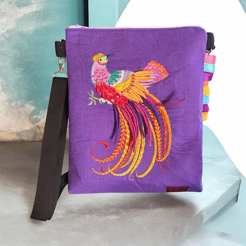 Příběh ptáka Ohniváka (Crossbody kabelka s 3D výši