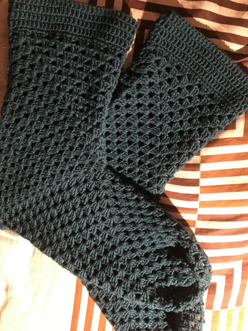 Háčkované ponožky ´zero waste ´ 37-40