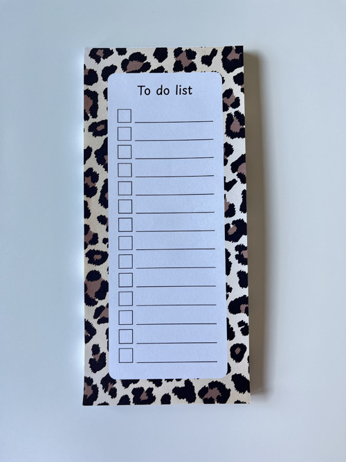 To Do list - leopard