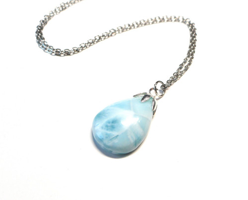 Larimar - řetízek z chirurgické oceli