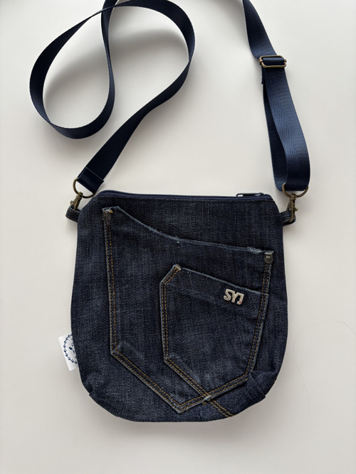 Crossbody taštička riflová