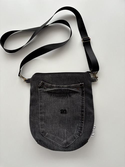 Crossbody taštička riflová