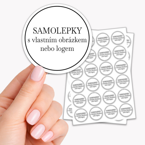 Samolepky NA PŘÁNÍ - vlastní motiv / logo