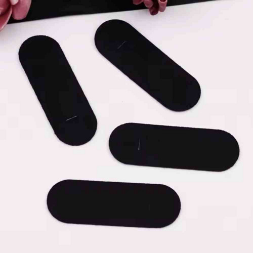 Sada 50 ks FILCOVÉ OVÁLKY 6x2,1 cm (černé)