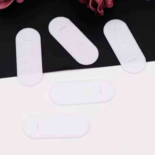 Sada 50 ks FILCOVÉ OVÁLKY 6x2,1 cm (bílé)