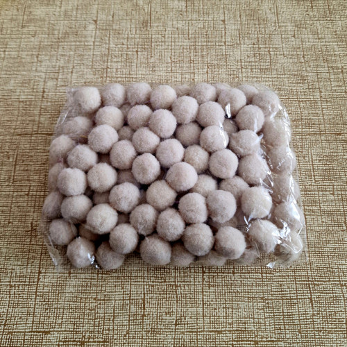 100 ks BAMBULEK 15 mm (béžové)