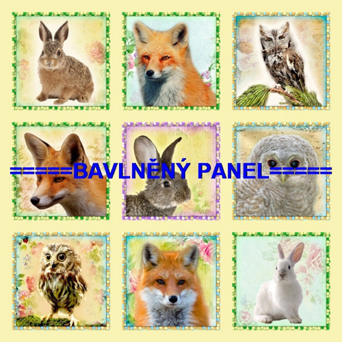 Bavlněný panel sada 35x35 cm skladem — foto 1