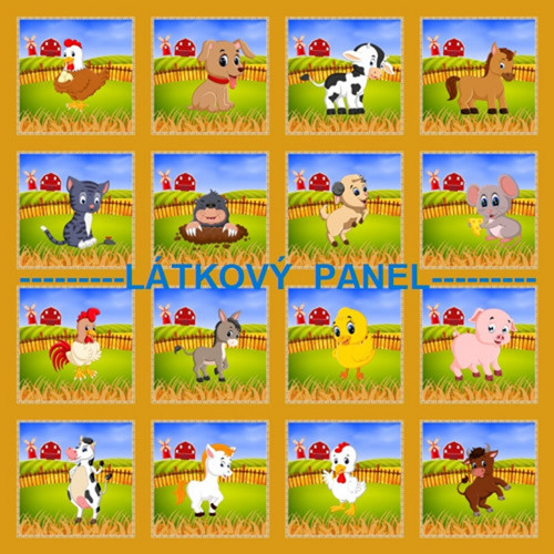 Pexesový panel NA STATKU 47x47 cm - skladem