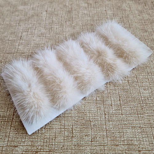 Sada 5 ks KOŽEŠINK. PROUŽKY 70x30 mm (béžové)