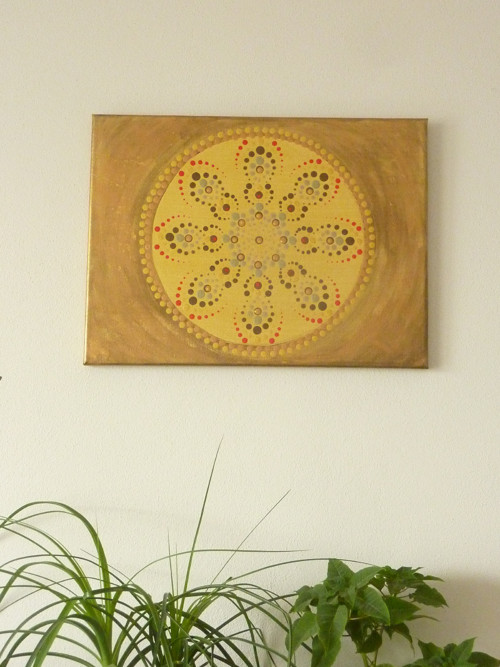 Obraz tečkovaná mandala