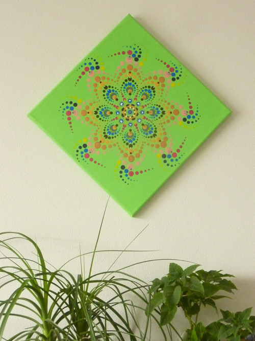Obraz tečkovaná mandala