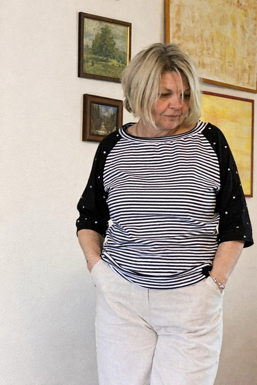 Tričko černobílé
