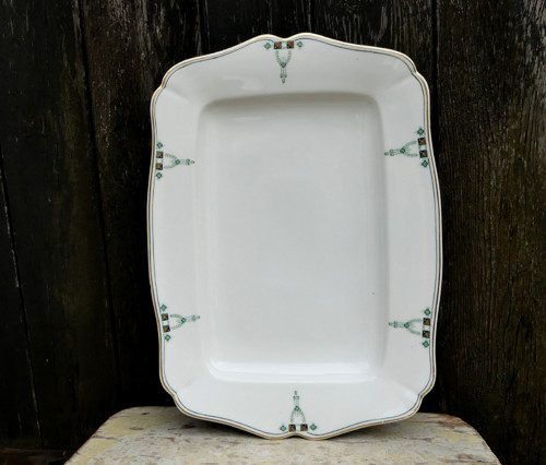 Secesní porcelánový tác, Haas & Czjzek