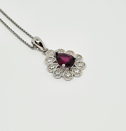 Luxusní přívěsek - Rhodolite (Granát) 58/2