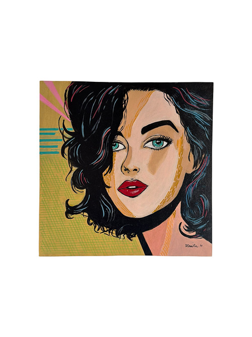 Betty - Pop Art - Akrylový obraz