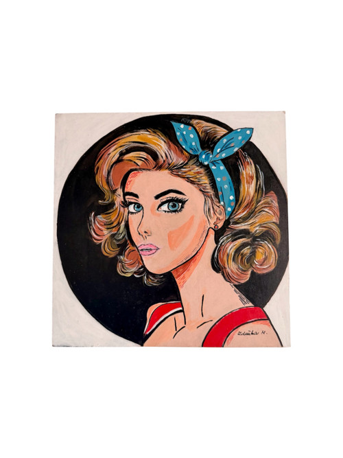 Kitty - Pop Art - Akrylový obraz