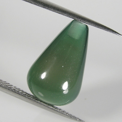 Zelený chalcedon-achát, přírodní barva!, 16x10 mm
