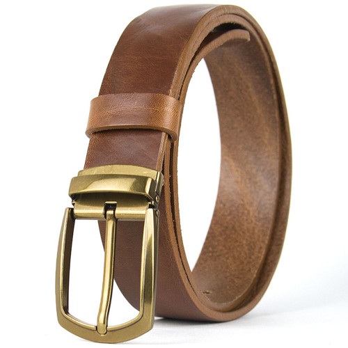 Kožený opasok s dierkami, 3.3cm,HERITAGE, 3D dezén