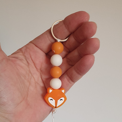 Klíčenka LIŠKA (oranžová)