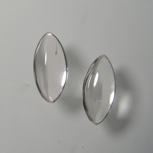 Morganit, pár kabošonů, 1,04 ct./Pár, 8,3x3,9 mm