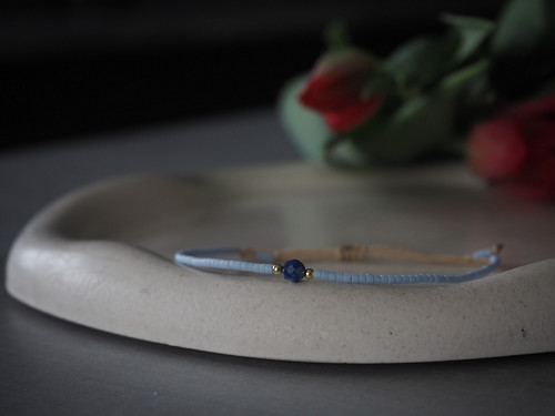 Miyuki náramek s lapis lazuli