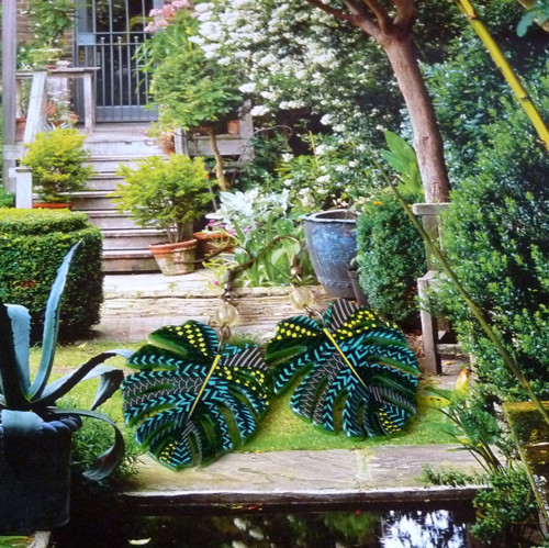 Náušnice - monstera pestrá — foto 1