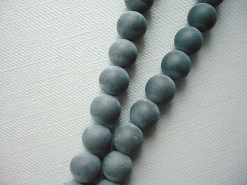 Vrtané kuličky 8 mm - onyx matný, 1 ks