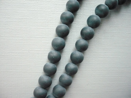 Vrtané kuličky 6 mm - onyx matný, 2 ks
