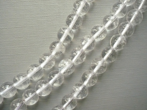 Vrtané kuličky 8 mm - křišťál, 2 ks