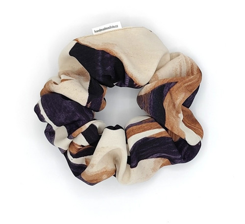 Scrunchie gumička béžová XXL