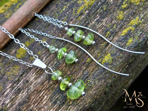 ARIZONSKÝ OLIVÍN - PERIDOT - sada šperků — foto 1