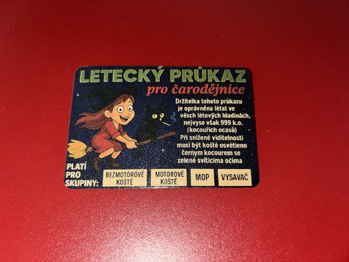 Letecký průkaz pro čarodějnice č.5