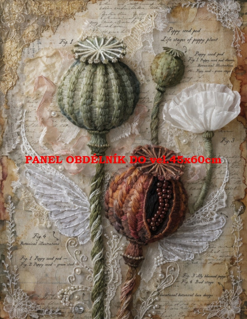 Bavlněný panel 7x10 cm — foto 1