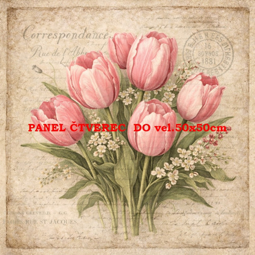 Bavlněný panel - varianty velikostí / 10 x 10cm — foto 1