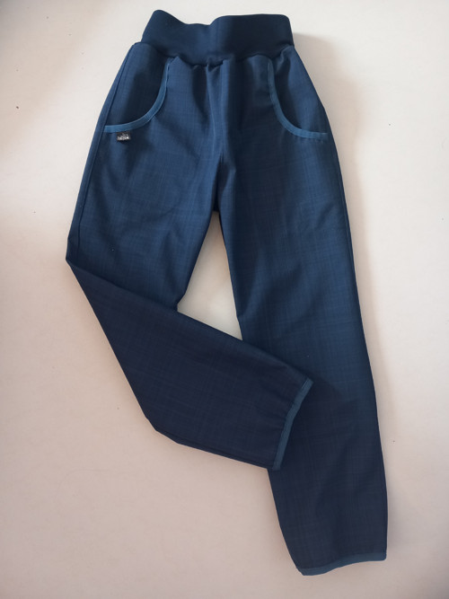 Jarní/podzimní softshell kalhoty 116 Tmavě modré