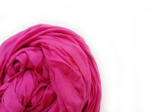 "pink" hedvábná šála, pléd 180x90 — foto 1