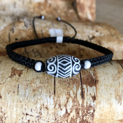 Boho Shamballa Náramek Do Černa