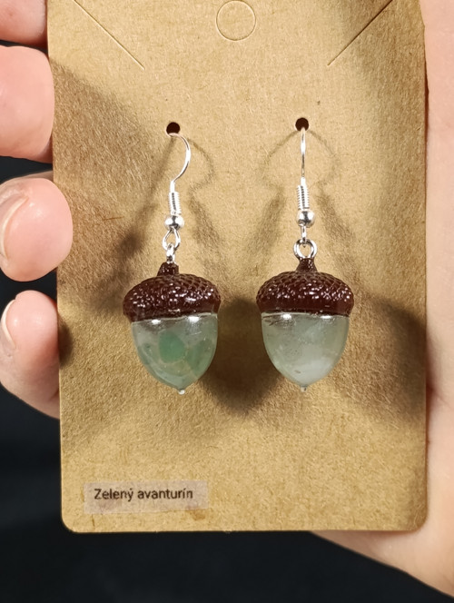 Acorn - zelený aventurín