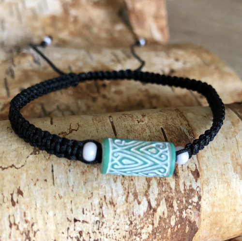 Boho Shamballa Náramek Do Zelena
