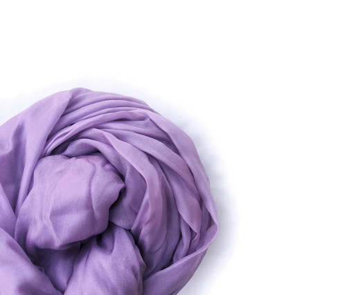 "lilac" hedvábná šála, pléd 180x90 skladom