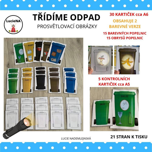 TŘÍDÍME ODPAD - prosvětlovací obrázky — foto 1