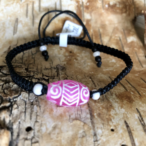 Boho Shamballa Náramek Růžový — foto 1