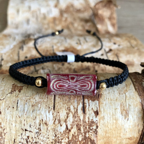 Boho Shamballa Náramek Růžovozlatý Ii
