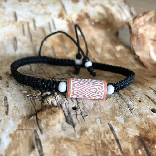 Boho Shamballa Náramek Do Oranžova