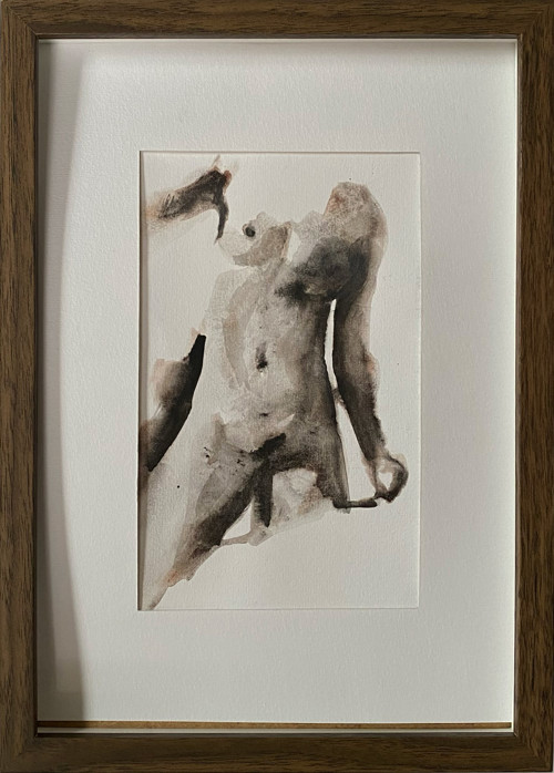 Tělo – 02 (akvarel, originál)
