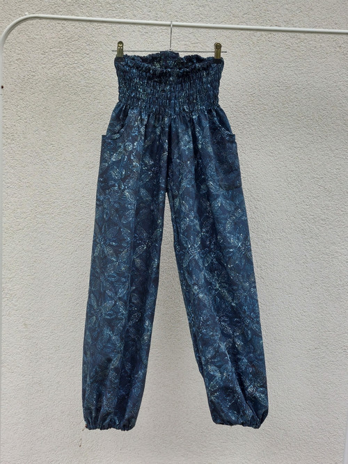 Turecké kalhoty Jako vyšívané-bali batik vel.S