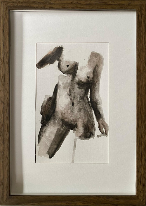 Tělo – 03 (akvarel, originál)