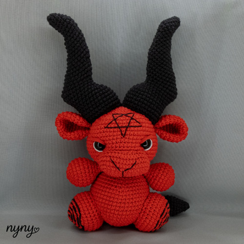 Háčkovaný Baphomet – PDF návod krok za krokem