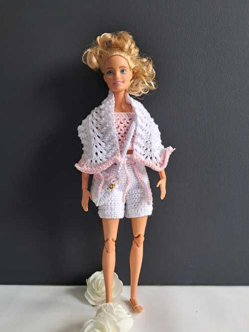 Háčkovaný set oblečků pro panenku Barbie